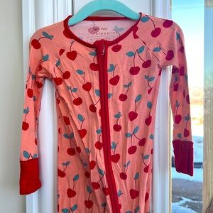 Little sleepies CHERRY ON TOP 6-12 mo zippy VGUC